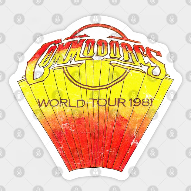 The Commodores / Funk Fan Vintage Look Sticker by CultOfRomance